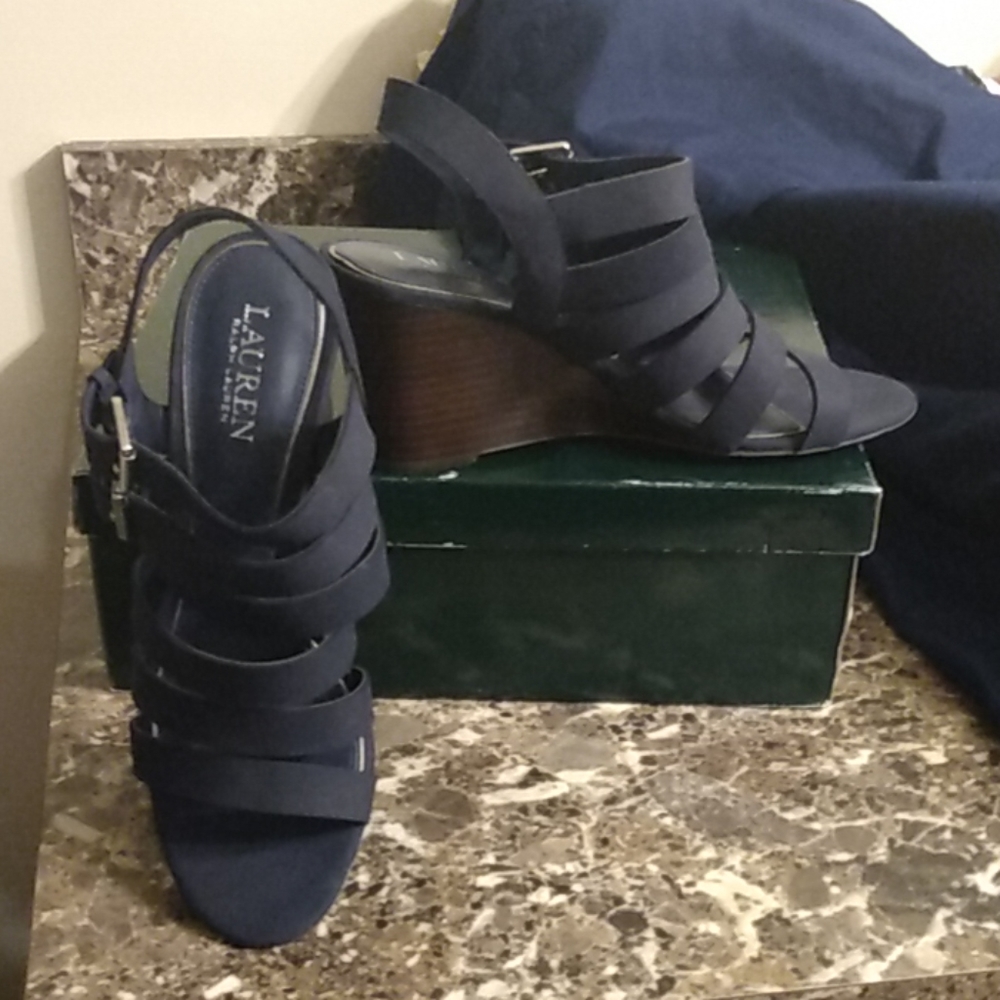 Ralph Lauren wedge heeled shoes